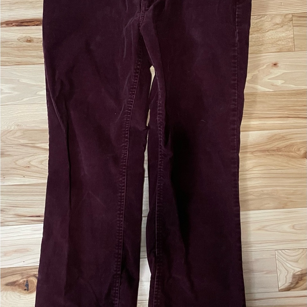 L.L. Bean Women's Burgundy Straight Leg Jeans
